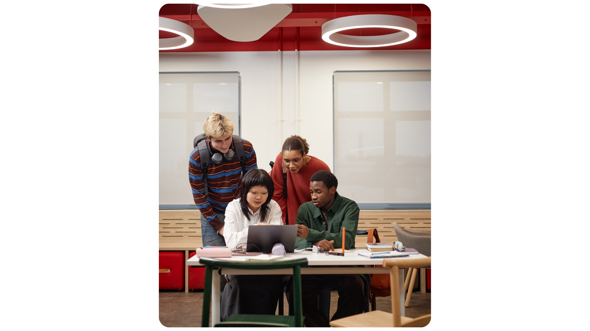 Students collaborating