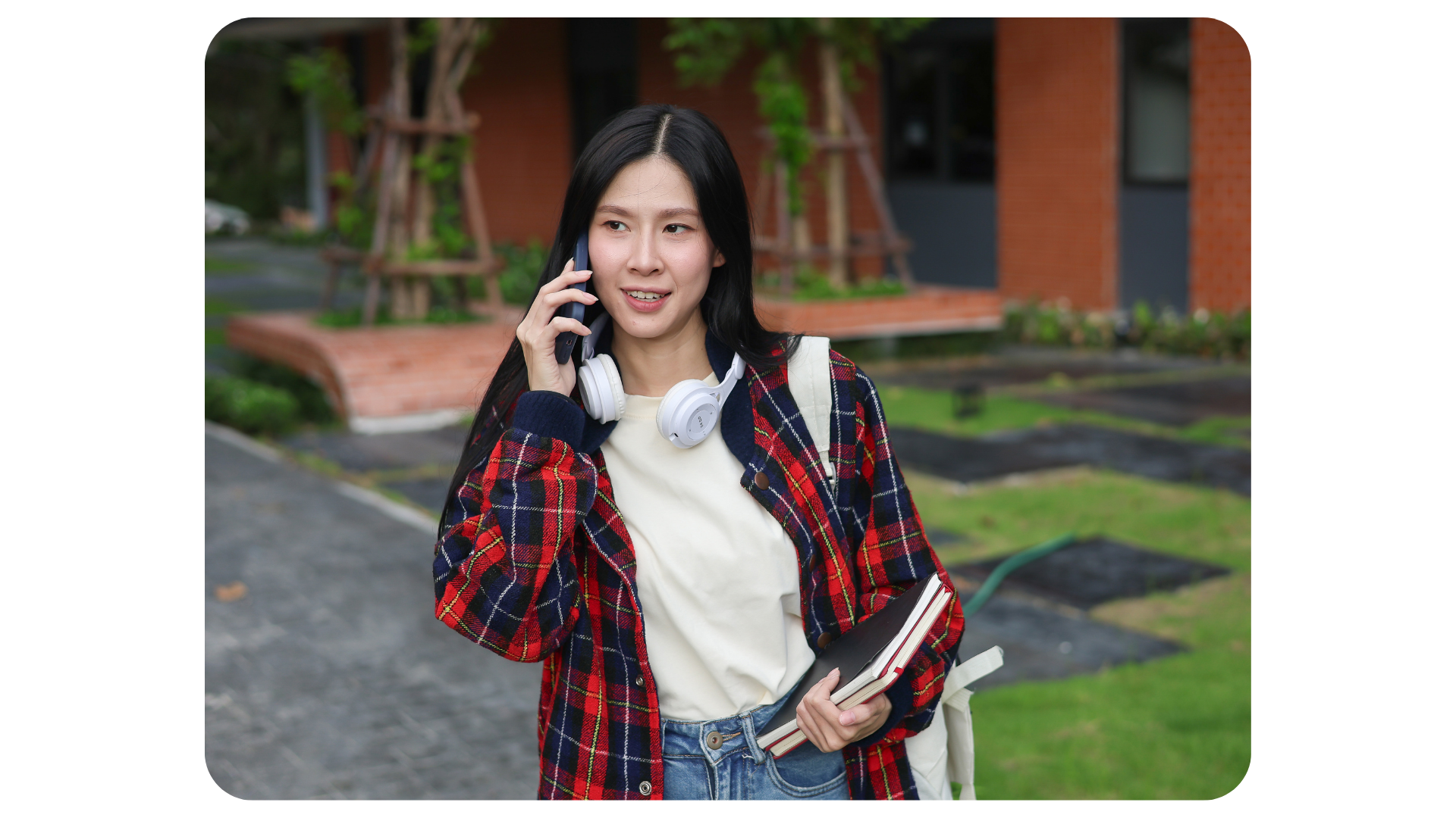 Student smiling