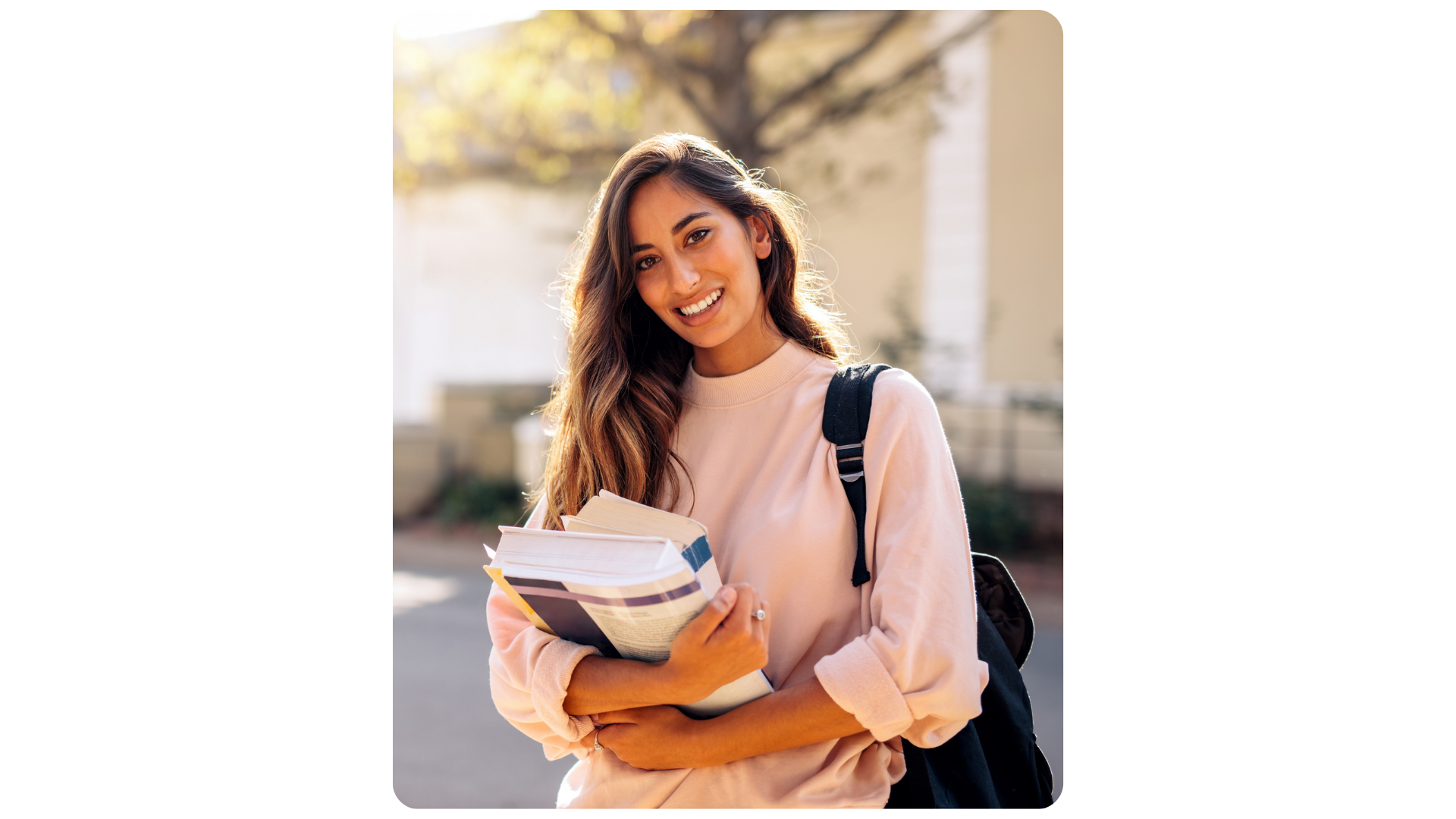 Student reviewing resume